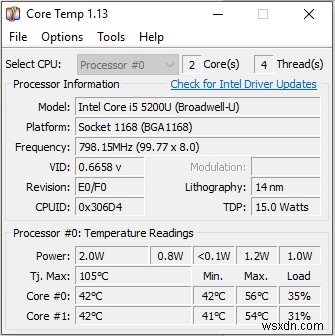 Windows 10에서 CPU 온도를 확인하는 방법 