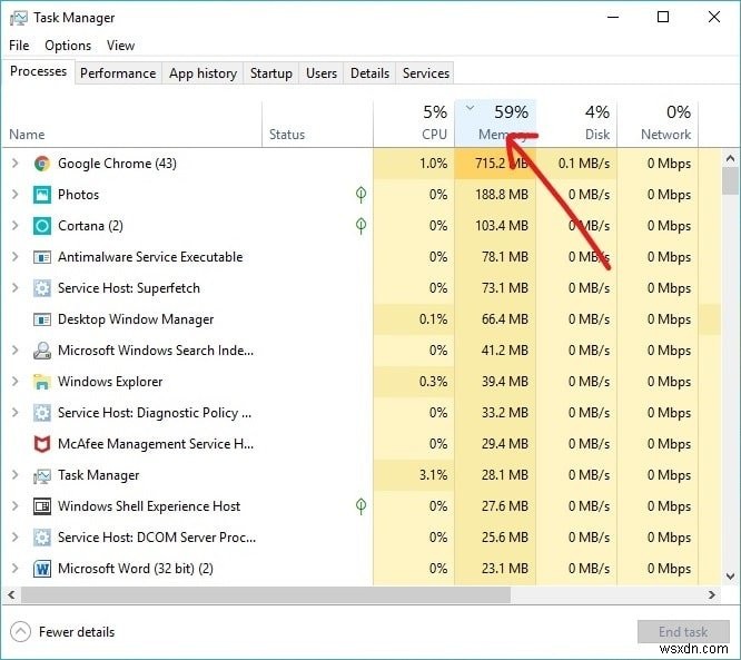 Windows 작업 관리자(GUIDE)로 리소스 집약적 프로세스 종료 