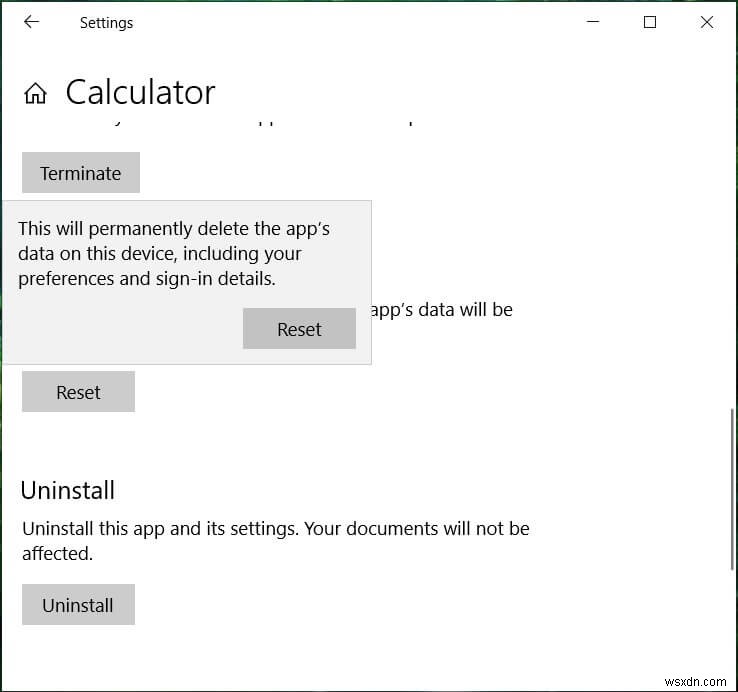 Windows 10에서 계산기가 작동하지 않는 문제 수정 