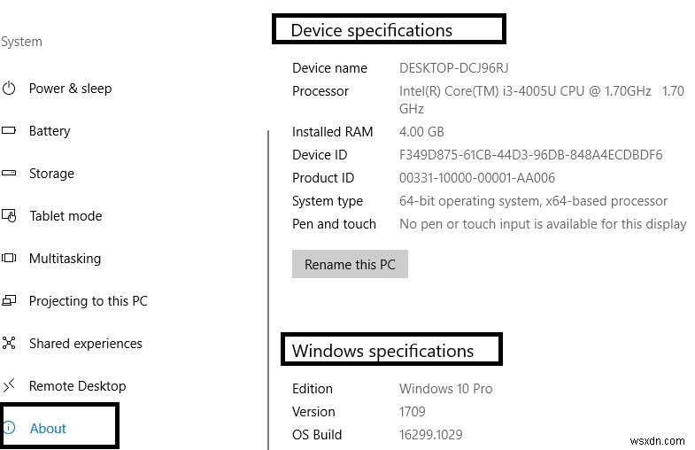 Windows 10에서 PC 사양을 확인하는 방법