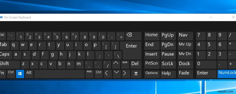 Windows 10 팁:화상 키보드 활성화 또는 비활성화 