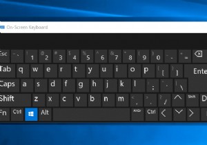 Windows 10 팁:화상 키보드 활성화 또는 비활성화 
