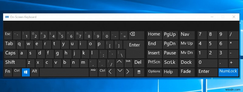 Windows 10 팁:화상 키보드 활성화 또는 비활성화 