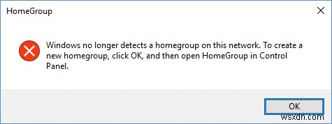 Windows 10에서 홈 그룹을 만들 수 없는 수정 