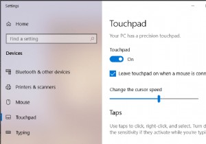Windows 10에서 마우스가 연결된 경우 터치패드 비활성화