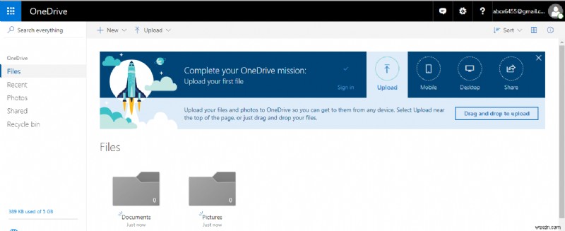 OneDrive 사용 방법:Microsoft OneDrive 시작하기