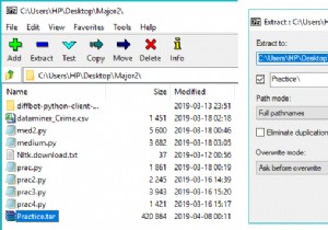 Windows 10에서 TAR 파일(.tar.gz)을 여는 방법