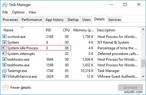 시스템 유휴 프로세스에 의한 높은 CPU 사용량 수정 방법