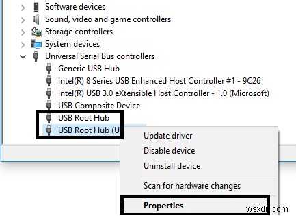 Windows 10에서 USB 선택적 일시 중단 설정 비활성화 