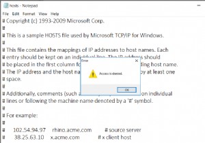 Windows 10 호스트 파일 편집 시  액세스 거부  오류 해결 방법