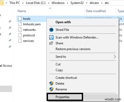 Windows 10에서 호스트 파일을 편집할 때 액세스 거부 수정 