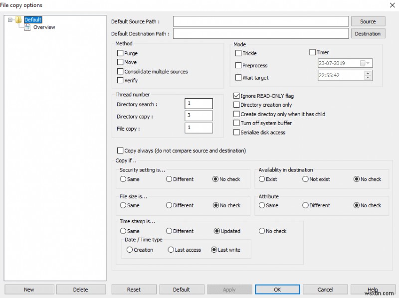 Microsoft Robocopy에 GUI(그래픽 사용자 인터페이스) 추가