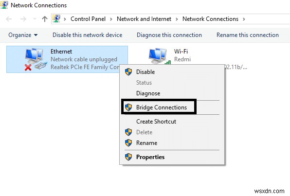 Windows 10에서 식별되지 않은 네트워크 수정 