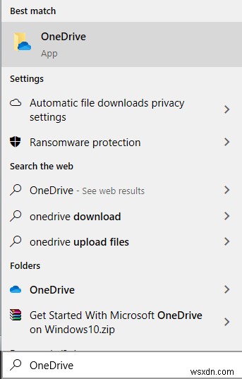 Windows 10에서 OneDrive 동기화 문제 수정