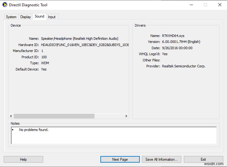 Windows 10에서 DirectX 진단 도구를 사용하는 방법