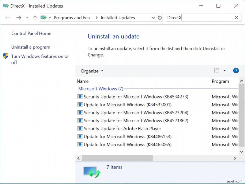 Windows 10에서 DirectX를 설치할 수 없는 문제 수정 