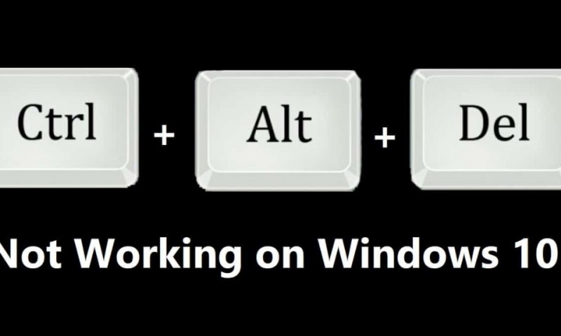 Windows 10에서 Ctrl + Alt + Del이 작동하지 않는 문제 수정 