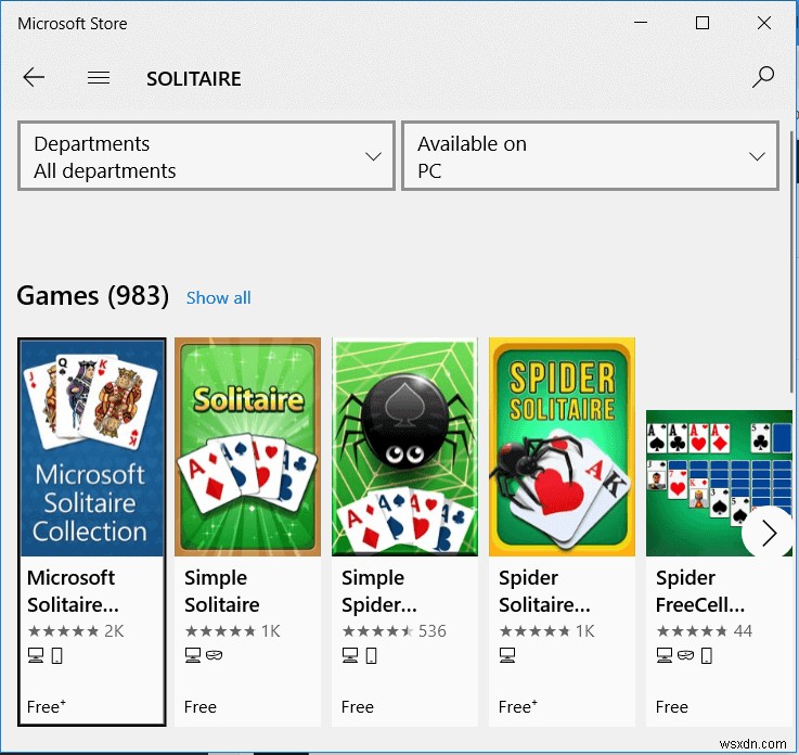 Windows 10에서 클래식 솔리테어 게임을 즐기는 3가지 방법 