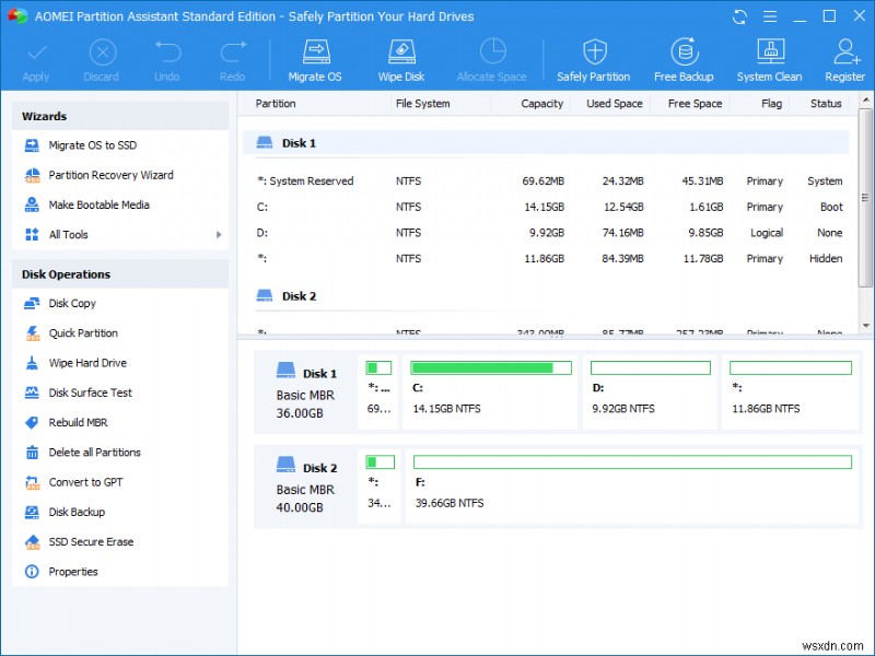 6 Windows 10용 무료 디스크 파티션 소프트웨어 