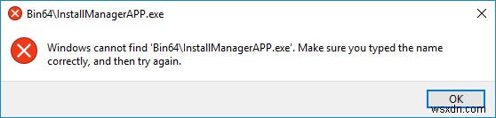 AMD 오류 수정 Windows에서 Bin64를 찾을 수 없음 –Installmanagerapp.exe 