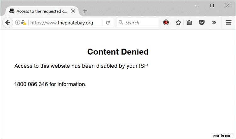 이 사이트가 Windows 10에서 ISP에 의해 차단된 문제 수정 