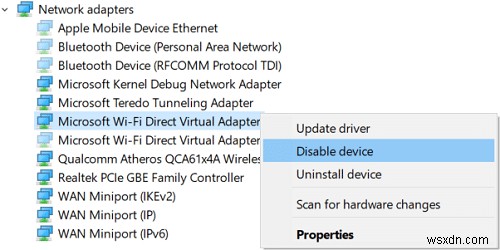 Microsoft 가상 WiFi 미니포트 어댑터란 무엇이며 어떻게 활성화합니까?