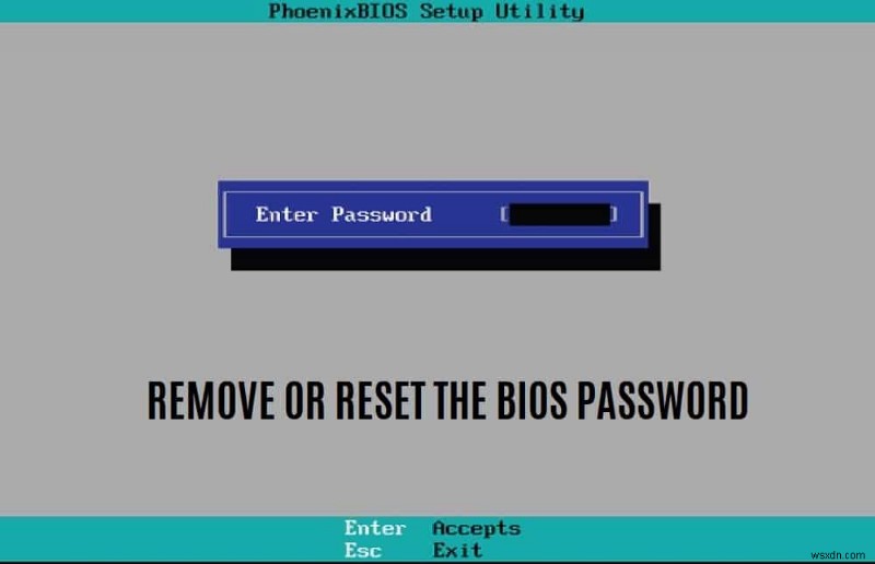 BIOS 암호를 제거하거나 재설정하는 방법(2022) 