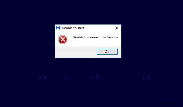 Malwarebytes Unable to Connect Service 오류 수정 