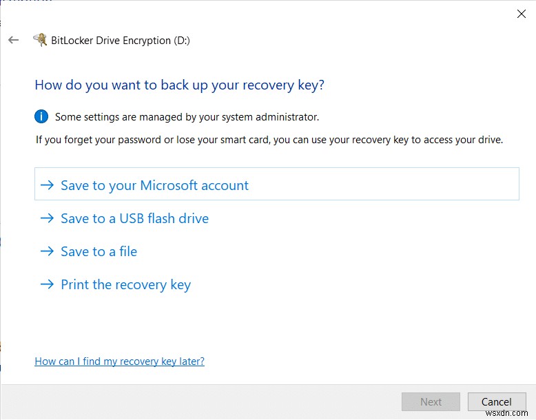 Windows 10에서 BitLocker 암호화를 활성화 및 설정하는 방법