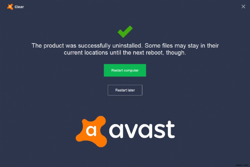 Windows 10에서 Avast Antivirus를 완전히 제거하는 5가지 방법