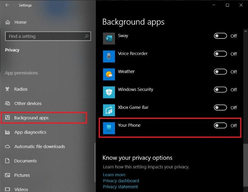 Windows 10의 YourPhone.exe 프로세스란 무엇입니까? 비활성화하는 방법은 무엇입니까?