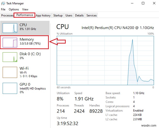 Windows 10에서 RAM 유형이 DDR3 또는 DDR4인지 확인 