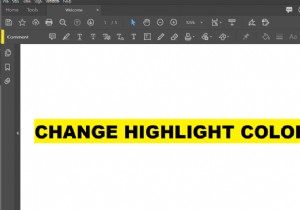 Adobe Acrobat Reader에서 하이라이트 색상을 변경하는 방법