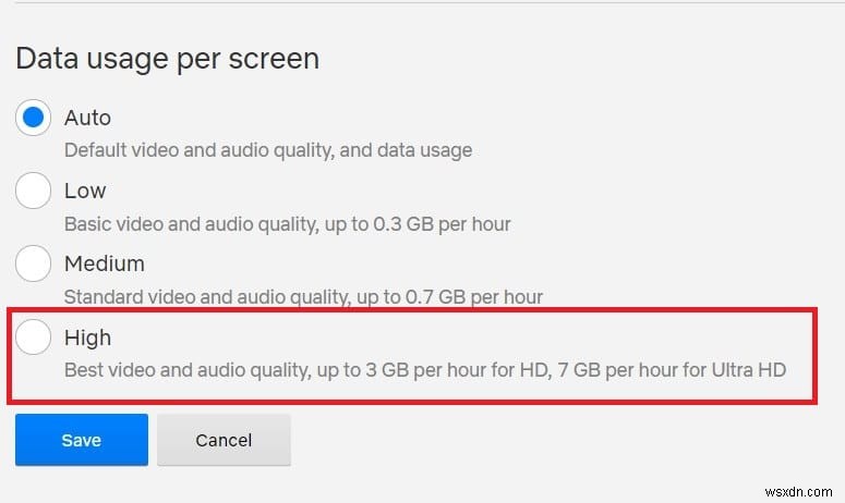 컴퓨터에서 Netflix 비디오 품질을 변경하는 방법 