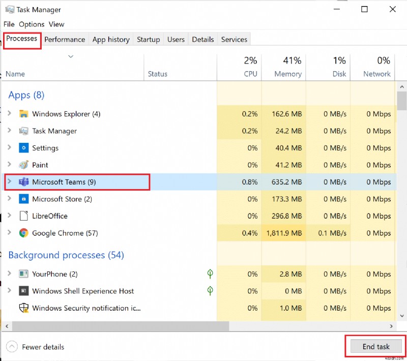 Microsoft Teams가 계속 다시 시작되는 문제 수정 