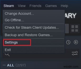 모드를 다운로드하지 않는 Steam 창작마당 수정 