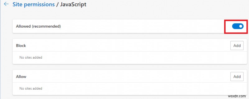 브라우저에서 JavaScript를 활성화 또는 비활성화하는 방법