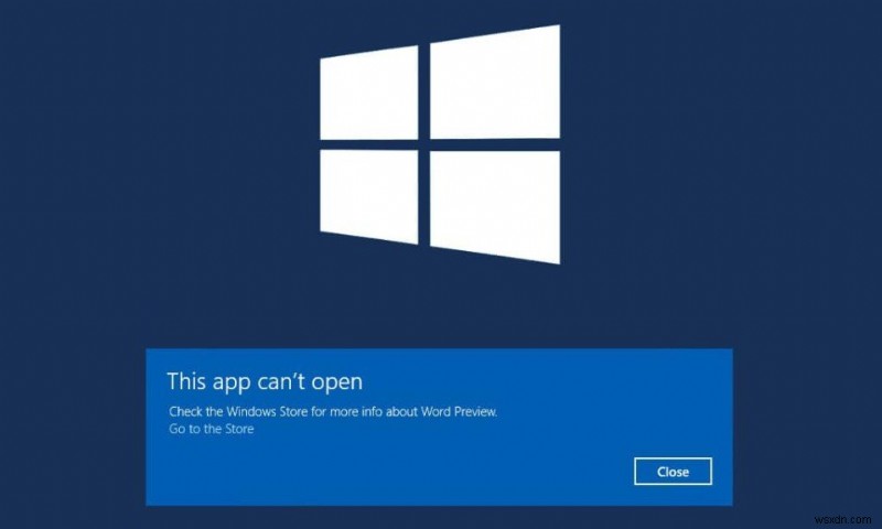 Windows 10 앱이 작동하지 않는 문제 수정 