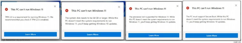 이 PC에서 Windows 11 오류를 실행할 수 없음 수정 