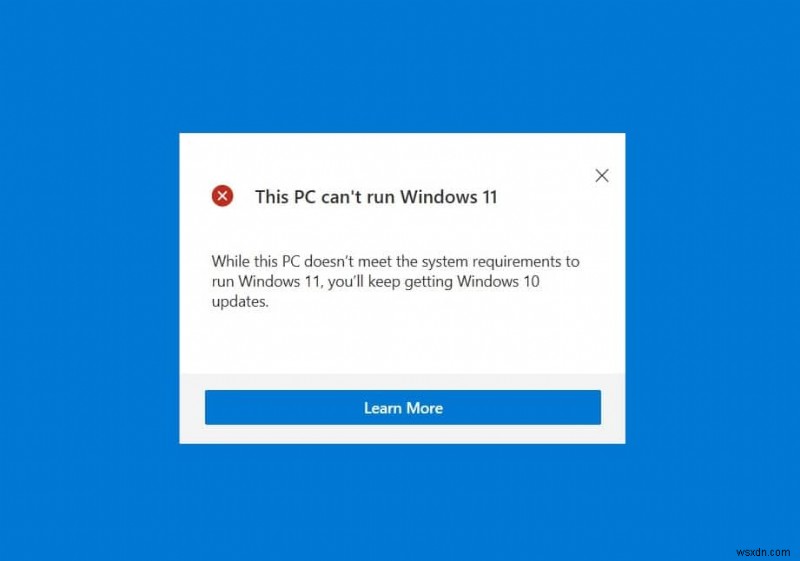 이 PC에서 Windows 11 오류를 실행할 수 없음 수정 