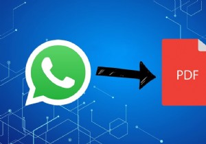 WhatsApp 채팅을 PDF로 내보내는 방법