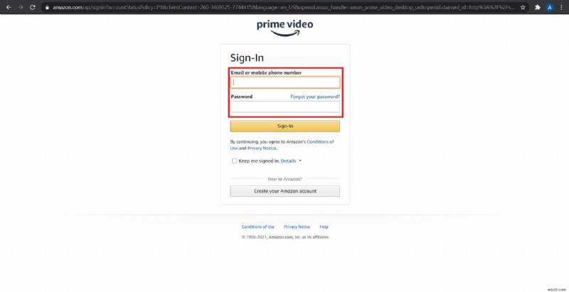 Amazon Prime Video Pin 재설정 방법