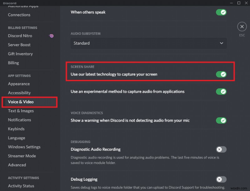 Discord Go Live가 나타나지 않는 문제 수정 