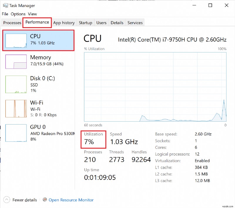 Windows 10에서 높은 CPU 사용량을 수정하는 방법 