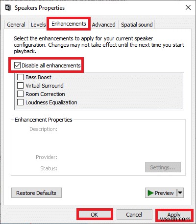 Windows 10에서 소리가 계속 끊기는 문제 수정