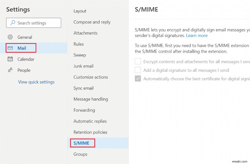 S/MIME 컨트롤을 사용할 수 없기 때문에 콘텐츠를 표시할 수 없는 문제 수정 