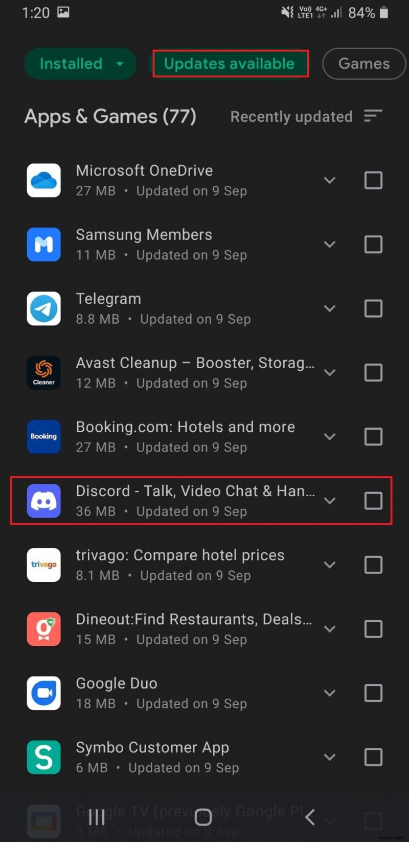 Discord 업데이트 방법