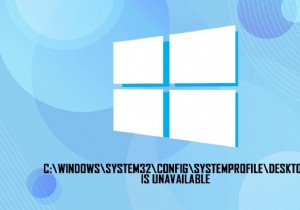 C:\windows\system32\config\systemprofile\Desktop을 사용할 수 없음:수정됨 