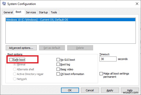 C:\windows\system32\config\systemprofile\Desktop을 사용할 수 없음:수정됨 