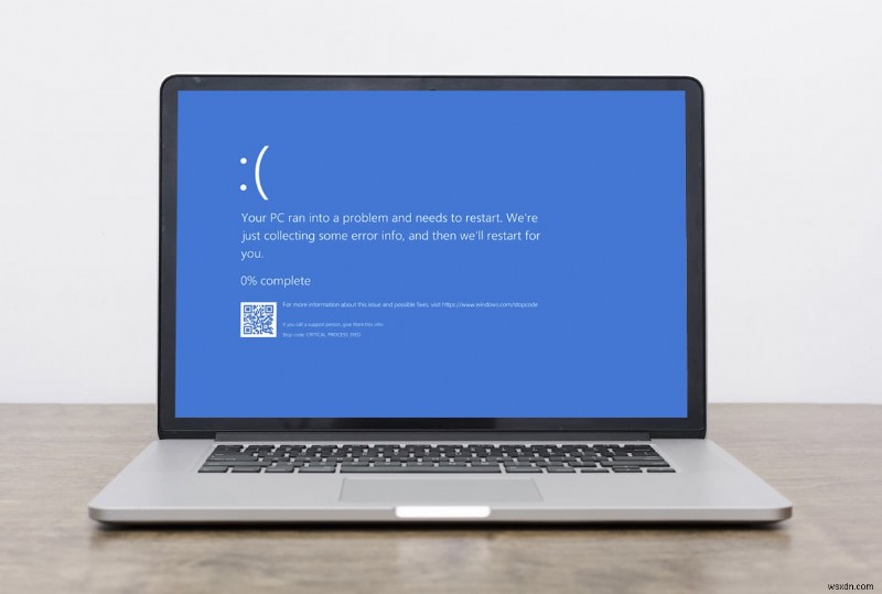 Windows 10 블루 스크린 오류 수정 
